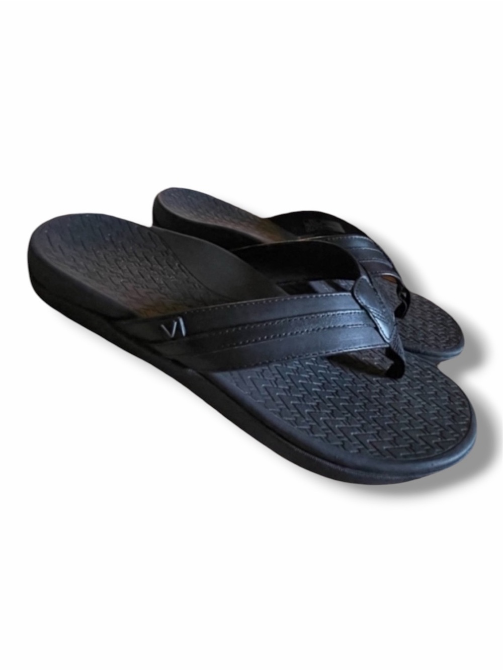 M10 Vionic Tide II Post Toe Sandal Black Mens 10 EUC
